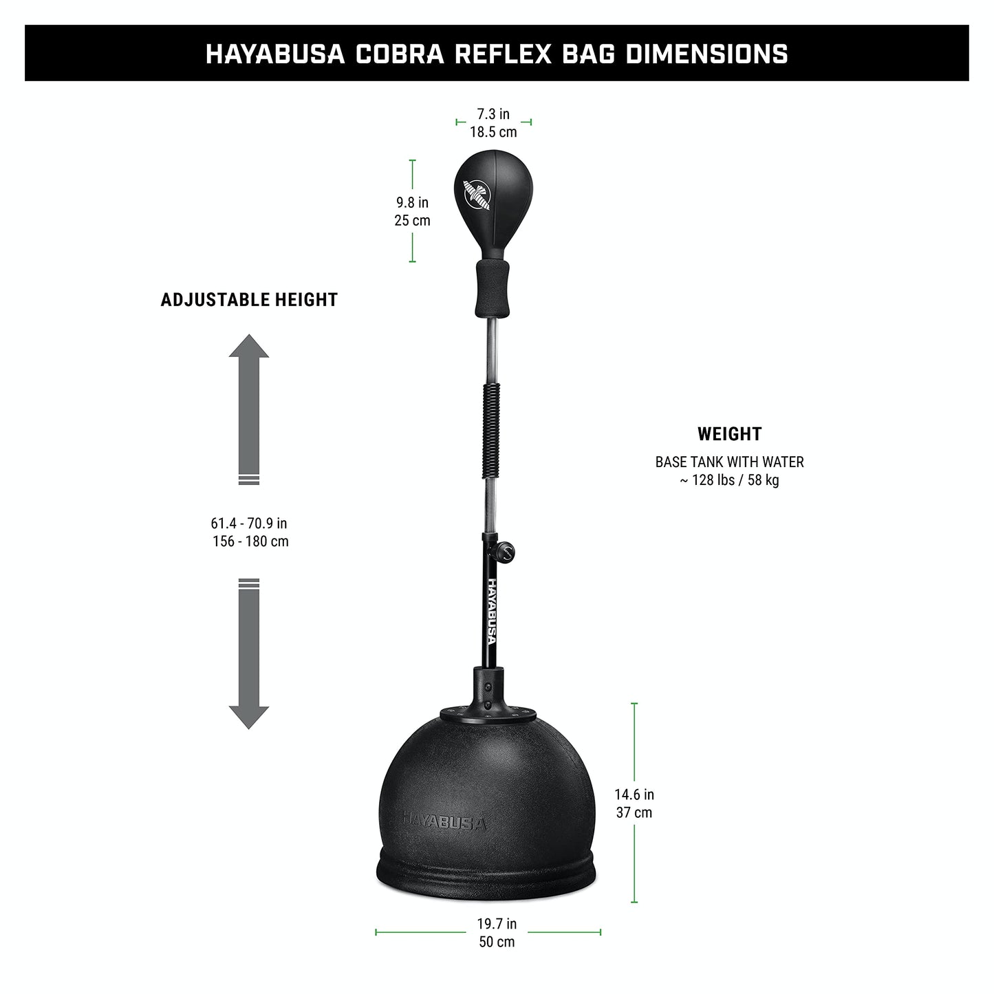 Hayabusa Cobra Reflex Bag - Negro