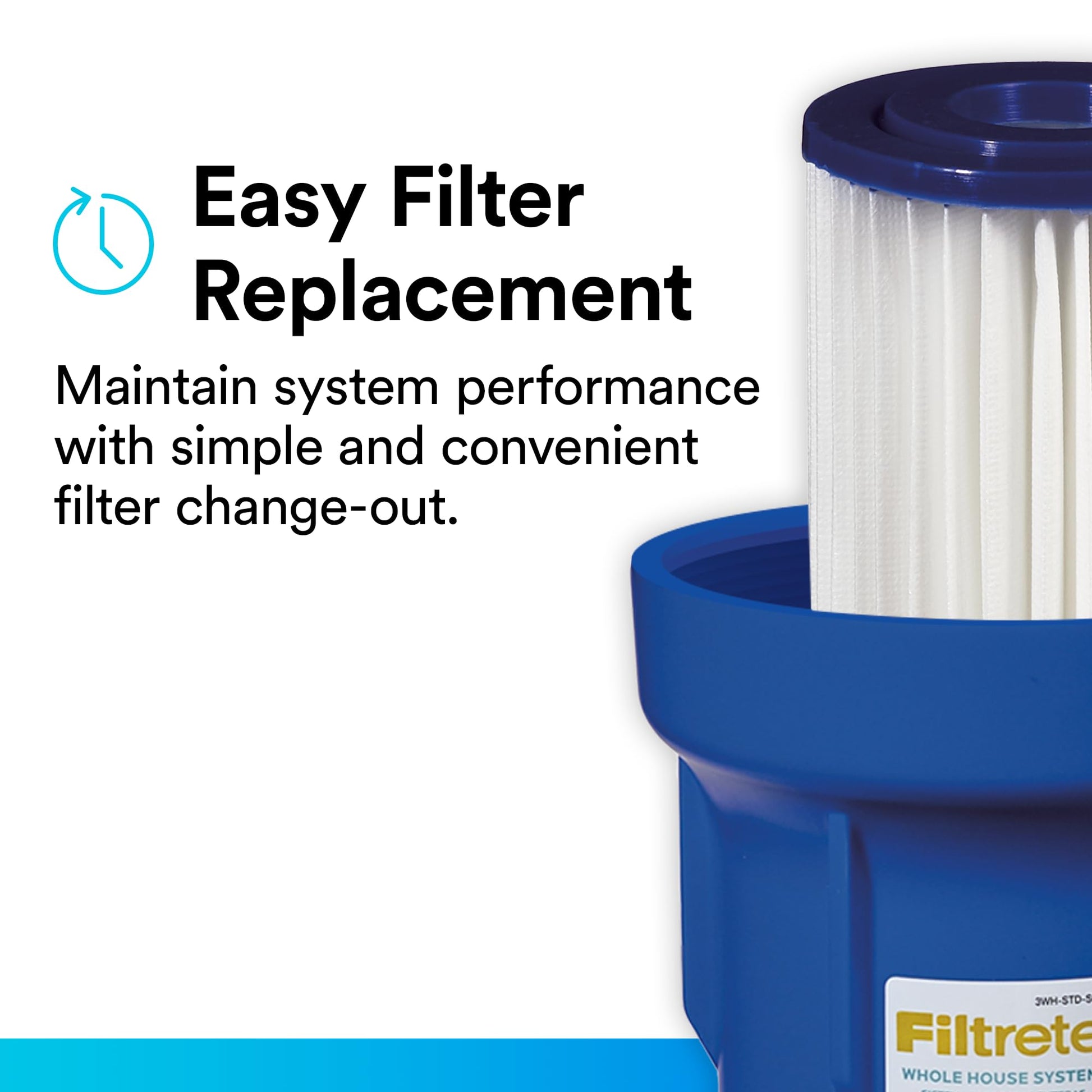 Sistema de Filtro de Agua Filtrete Azul y Blanco con Capacidad para la Casa Entera