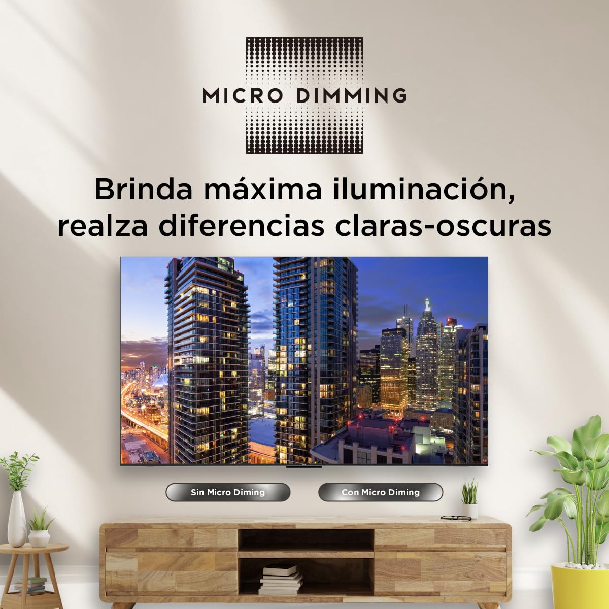 Televisión TCL 65 Pulgadas 4K UHD Google TV Modelo 65S454