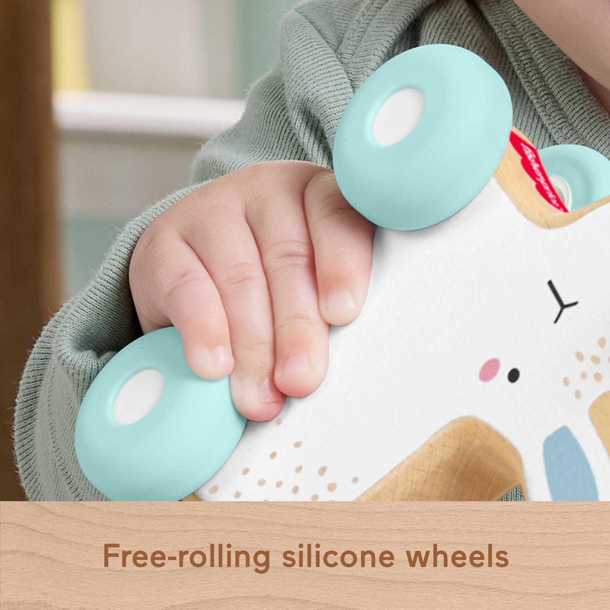 Fisher-Price Juguete para Bebés Conejito Pasea Conmigo de Madera para bebés de 6 Meses en adelante