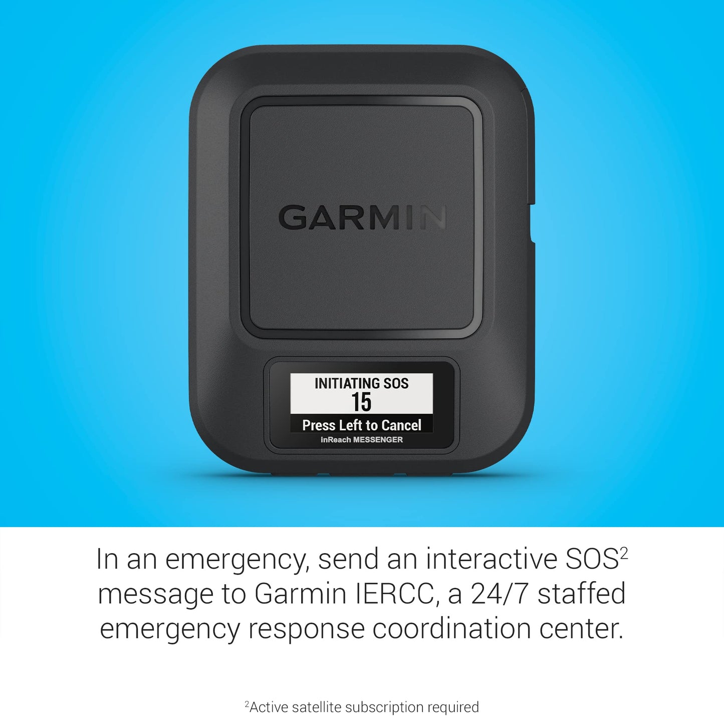 Garmin inReach® Messenger Comunicador satelital portátil, mensajería bidireccional Global