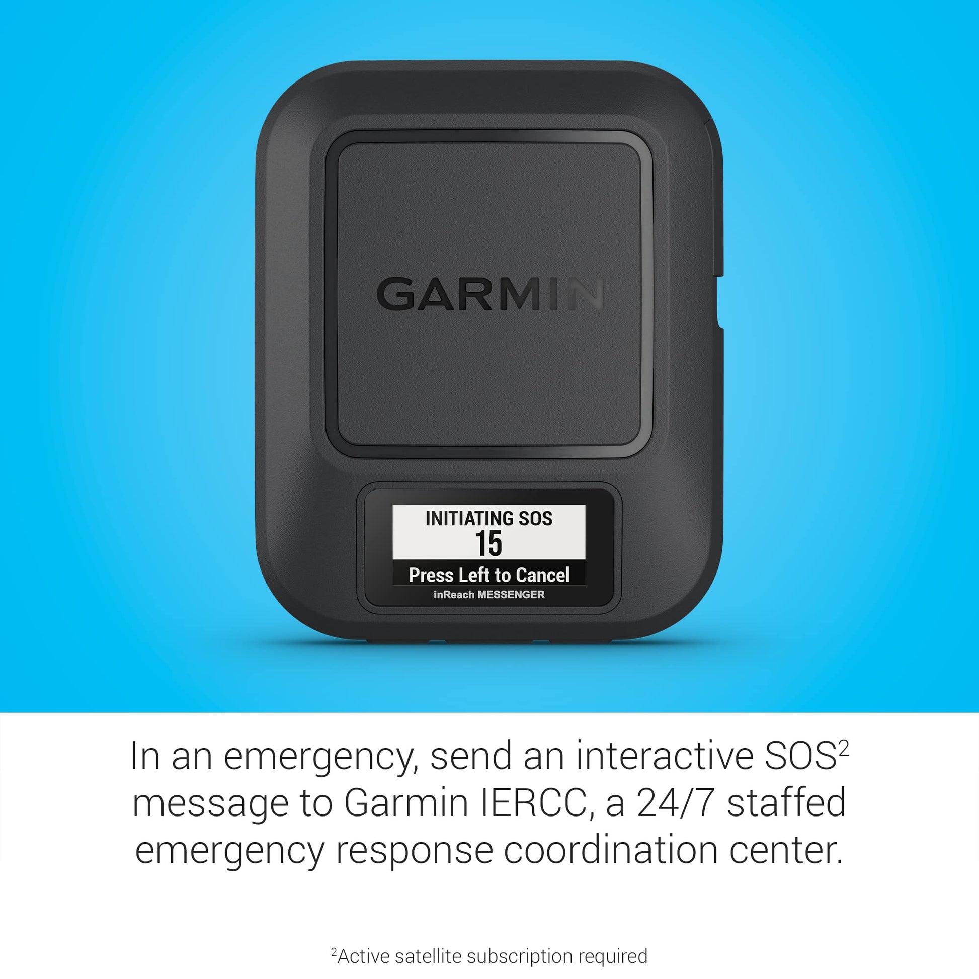 Garmin inReach® Messenger Comunicador satelital portátil, mensajería bidireccional Global