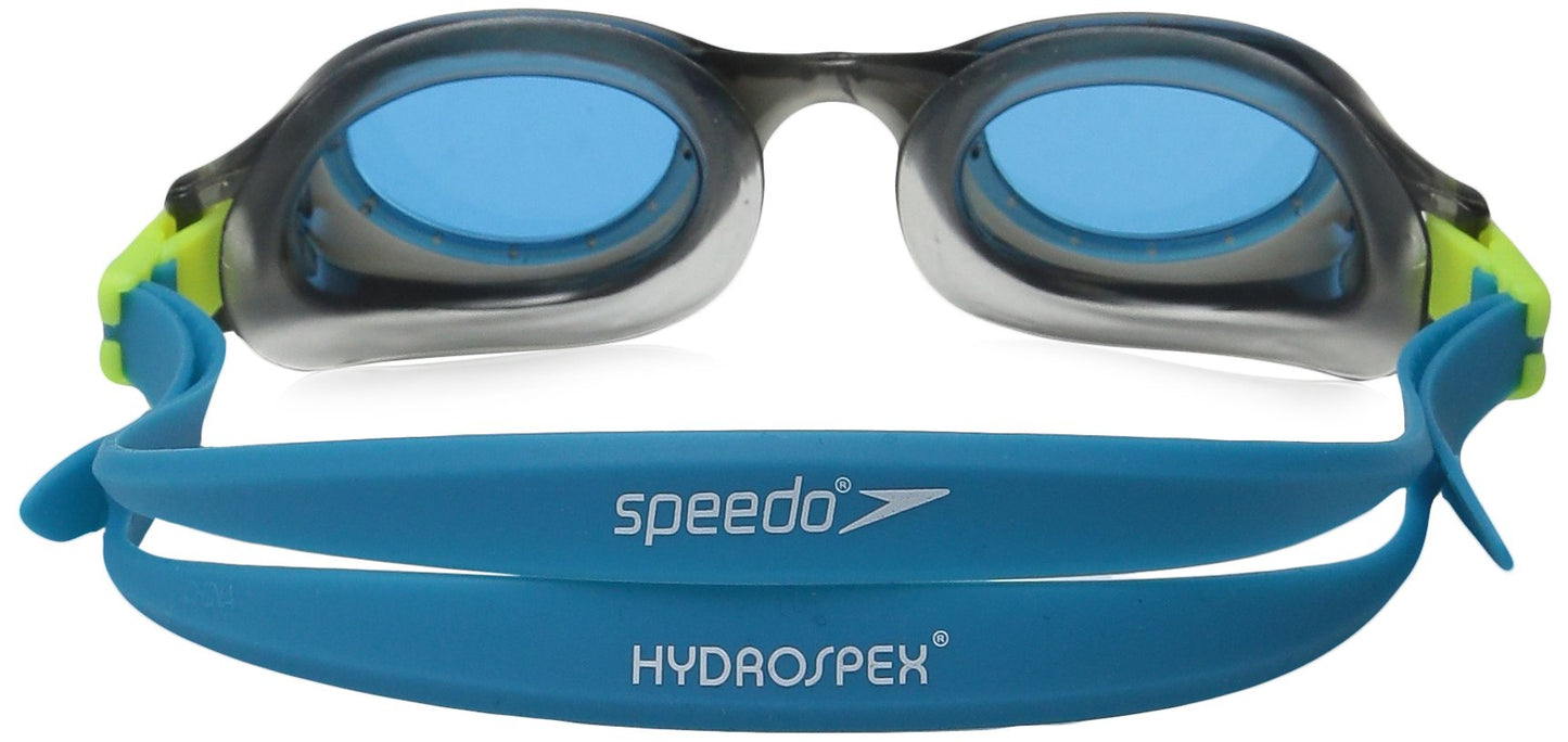 Speedo Jr. Hydrospex Classic Anteojos de natación, Gris/Azul, Una Talla