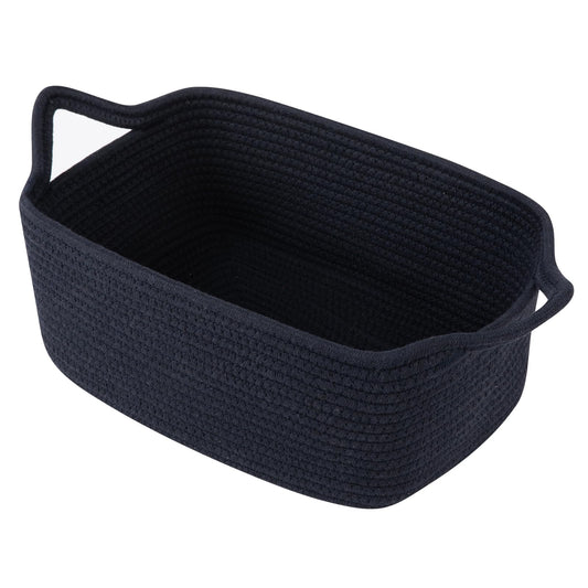 OIAHOMY - Bonita cesta tejida con bolsas de regalo y cintas, cesta de regalo vacía para baby shower, cumpleaños, cuarto de bebé con asas para sala de estar, contenedores de juguetes para mascotas para