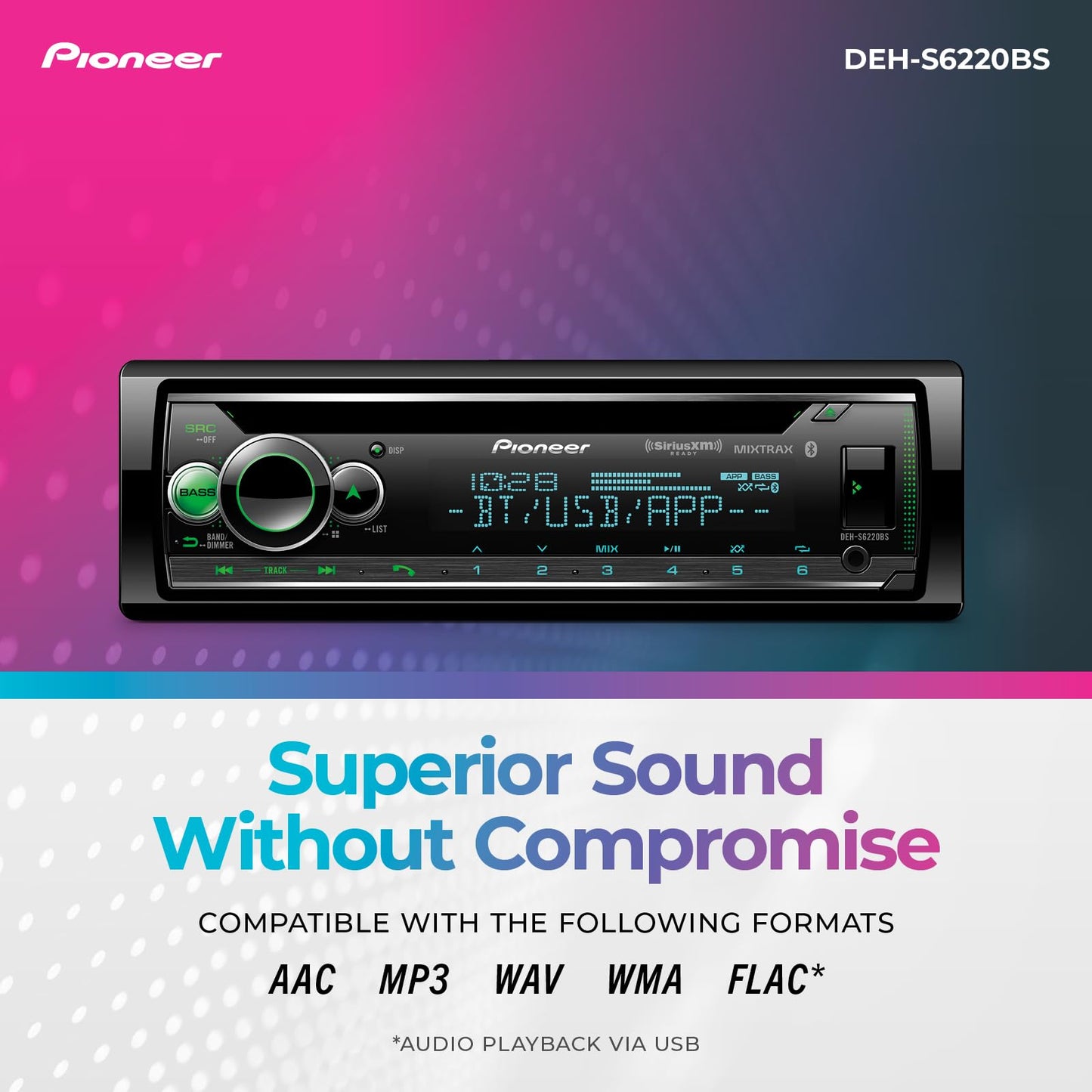 Pioneer DEH-S6220BS Receptor de CD