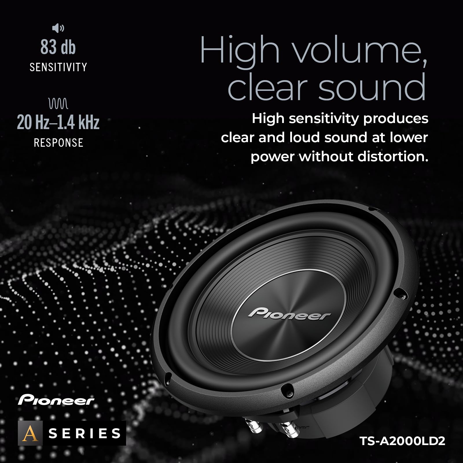 PIONEER SubWOOFER Slim 700W 2 Ohm 20.32 cm