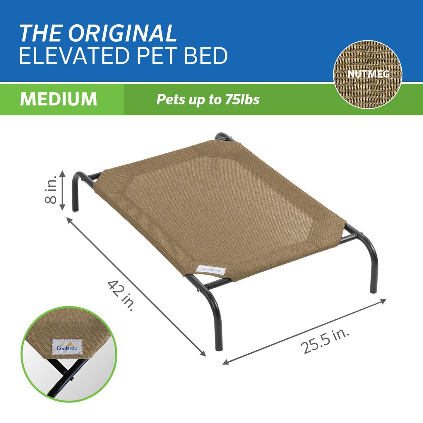 Coolaroo - Cama elevada para Mascotas