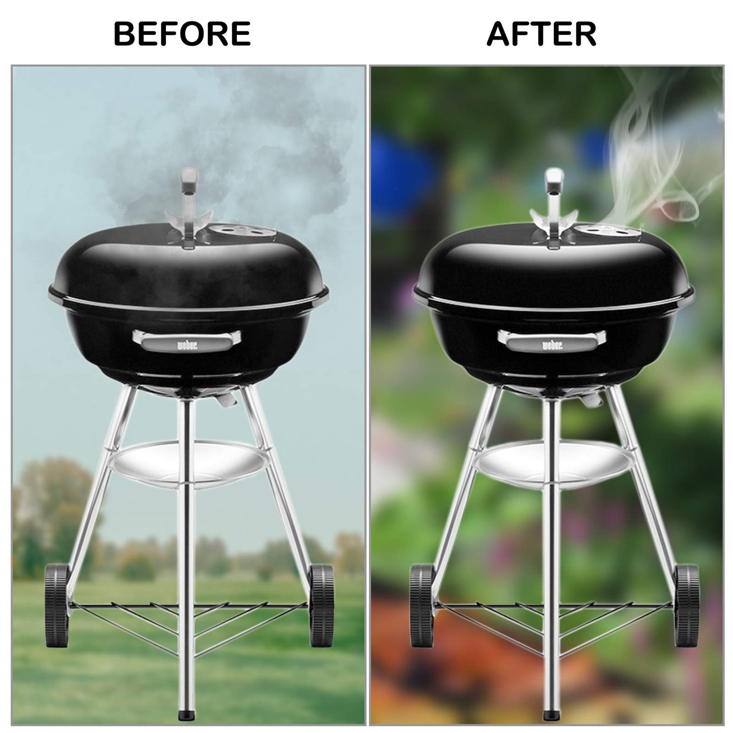 Junta de Ahumador Nonley Negra XXL Autoadhesiva de Alta Temperatura para Barbacoa