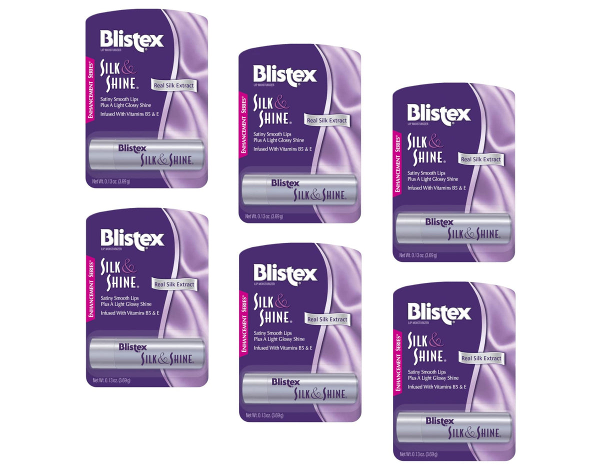 Blistex Silk & Shine Lip Protectant SPF 15 0.13 oz, Pacquete 6