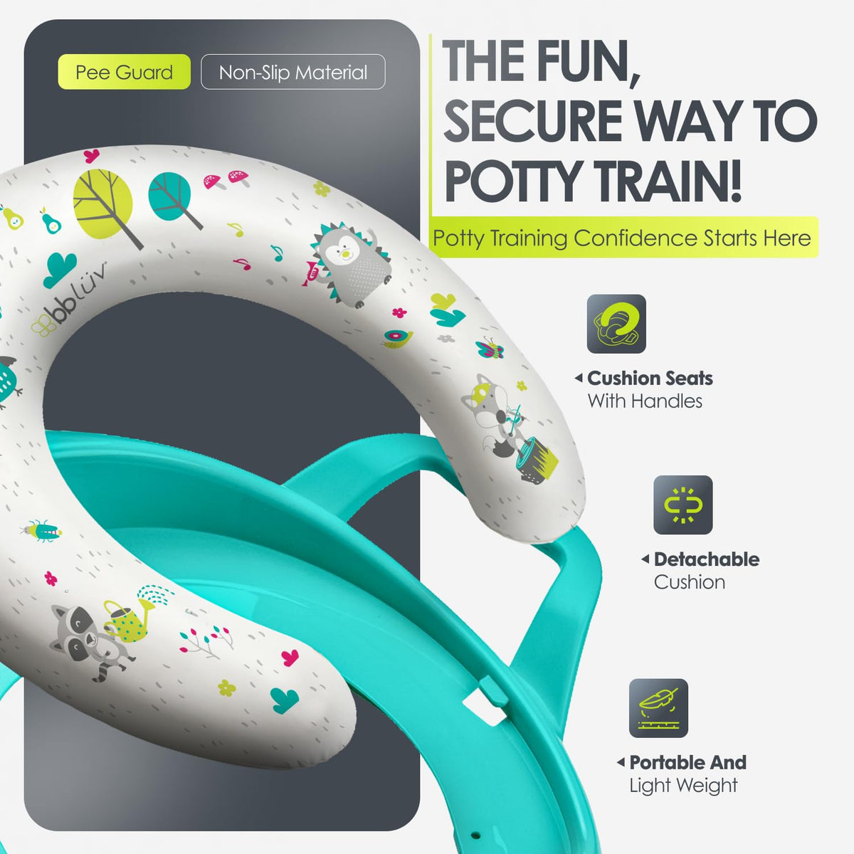 bbluv Poti asiento entrenador para baño - Aqua