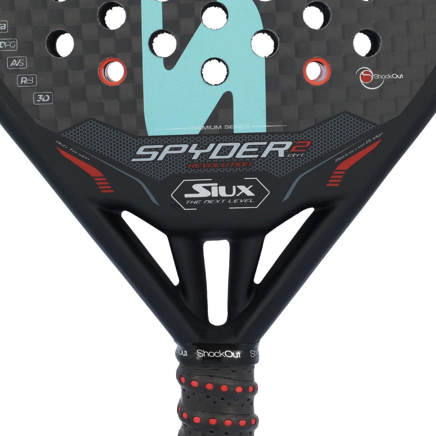 Pala de Pádel Siux Spyder Revolution Control 2 Blanca