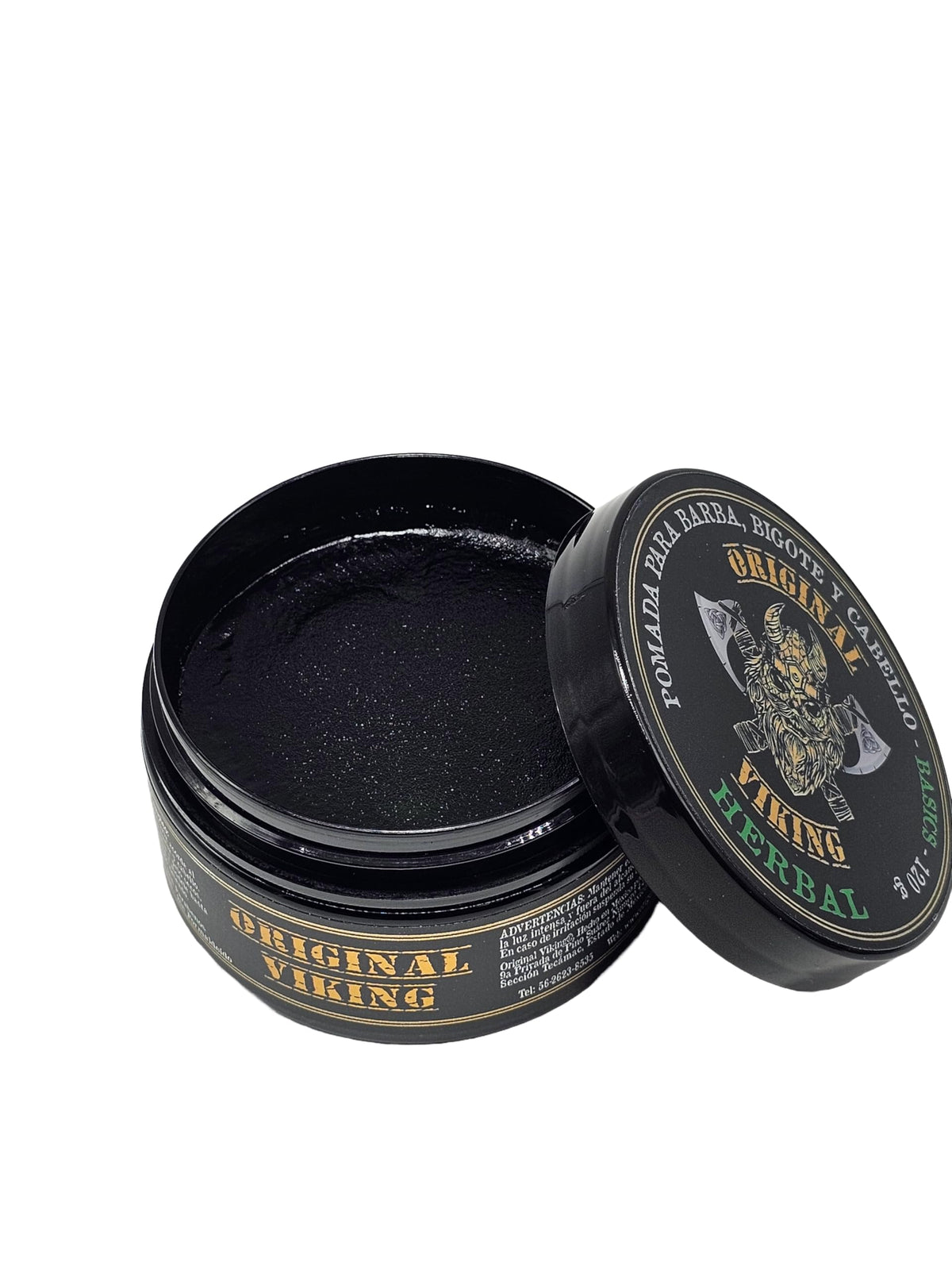 ORIGINAL VIKING Pomada Herbal 2 Pack – Pomada para Cabello Hombre Fijación Media con Aroma Natural Herbal | Modelado Preciso y Duradero | Para Cabello y Barba | Vegano, Sin Parabenos, Origen Natural | 2 x 120g (240g)