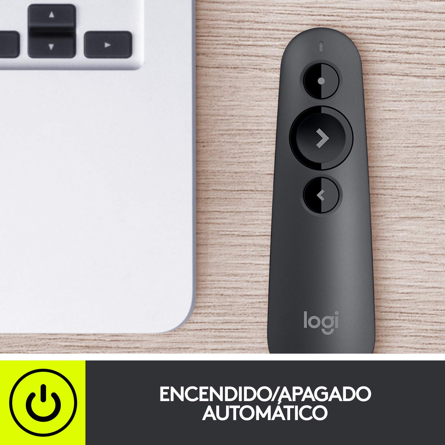 Logitech R500 Presentación láser remoto inalámbrico Presentador, W126636324 (Presentador inalámbrico remoto Bluetooth/RF Graphite Logitech R500 Laser Presentation Remote, Bluetooth/RF)