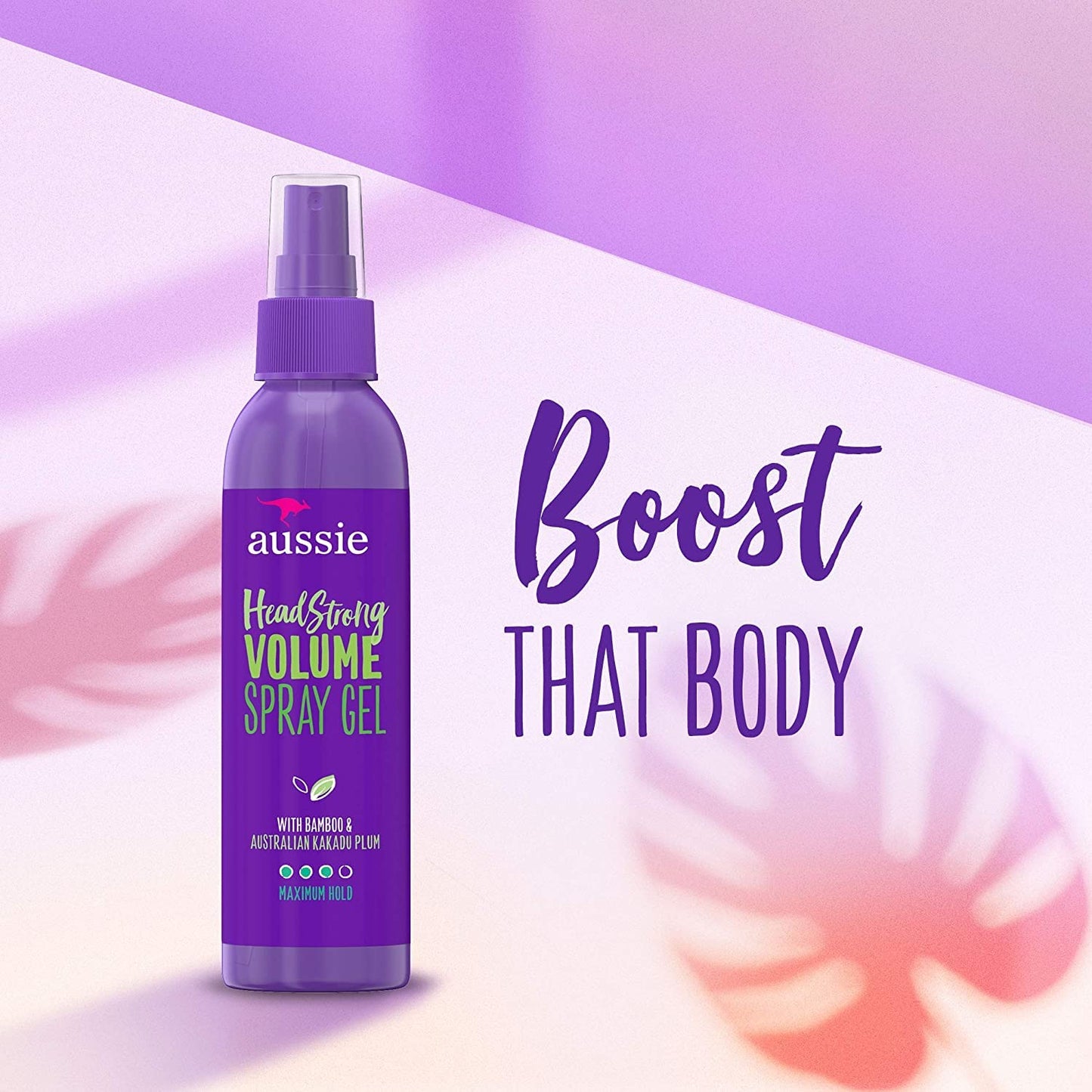 Aussie, Spray Gel, with Bamboo & Kakadu Plum, Headstrong Volume, 5.7 fl oz, Triple Pack