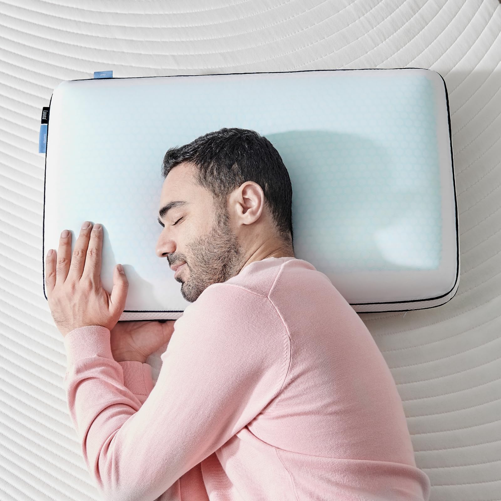 Luuna Almohada Cool Flip, Estándar, Reversible con un Lado Cálido y Otro Fresco para Cada Época del Año, Suavidad y Frescura Garantizada, Hecho en México