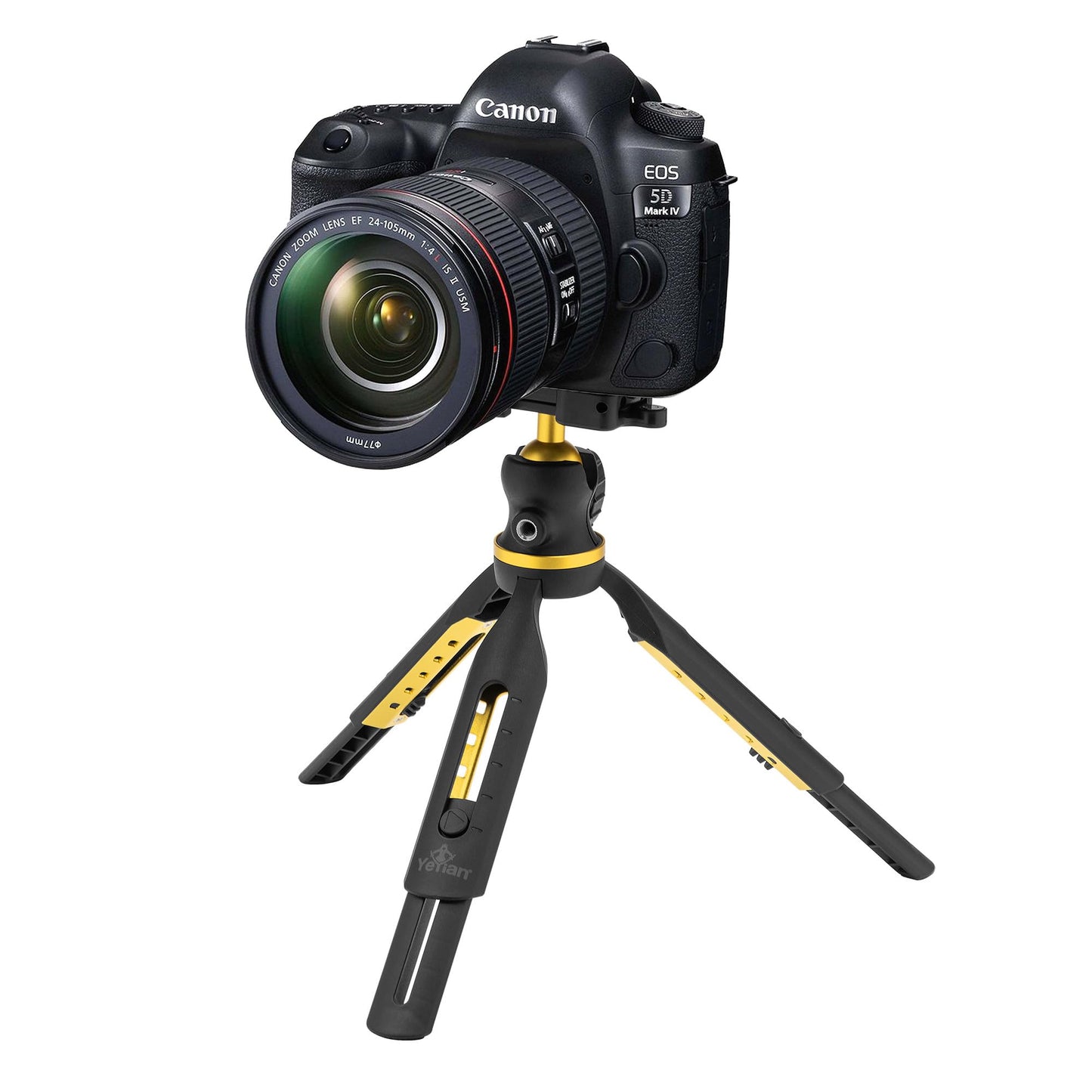 Trípode YEYIAN Glitnir Master Negro Ajustable a 5 Niveles con Cabeza de Bola de 360°