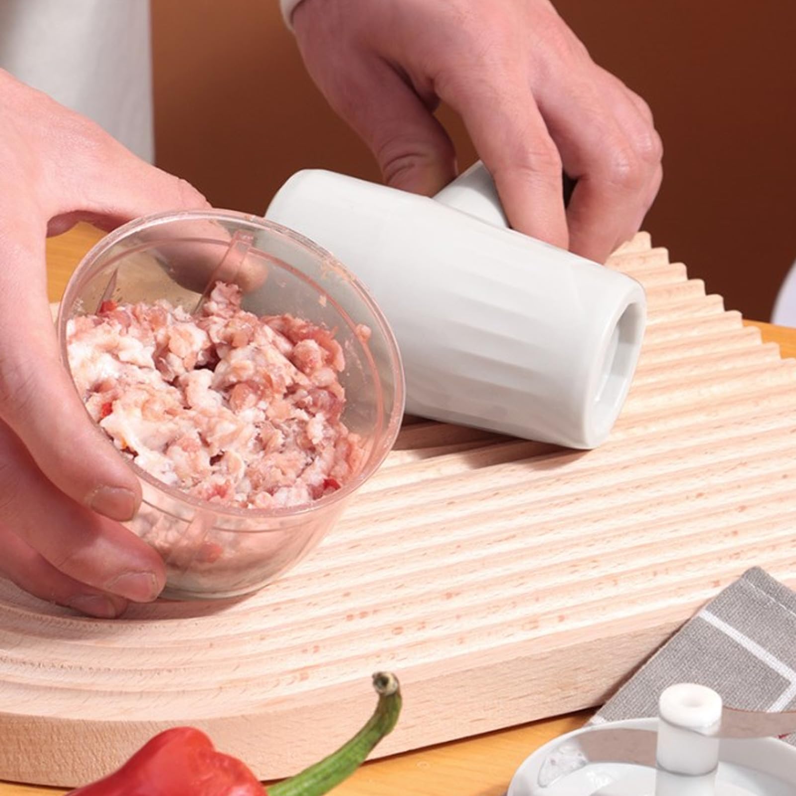 Batidora de Mano Eléctrica de 3 Velocidades, Batidora Portátil para Hacer Espuma de Leche, Batidoras, Batidora Eléctrica de Mano con Picadora para el Hogar