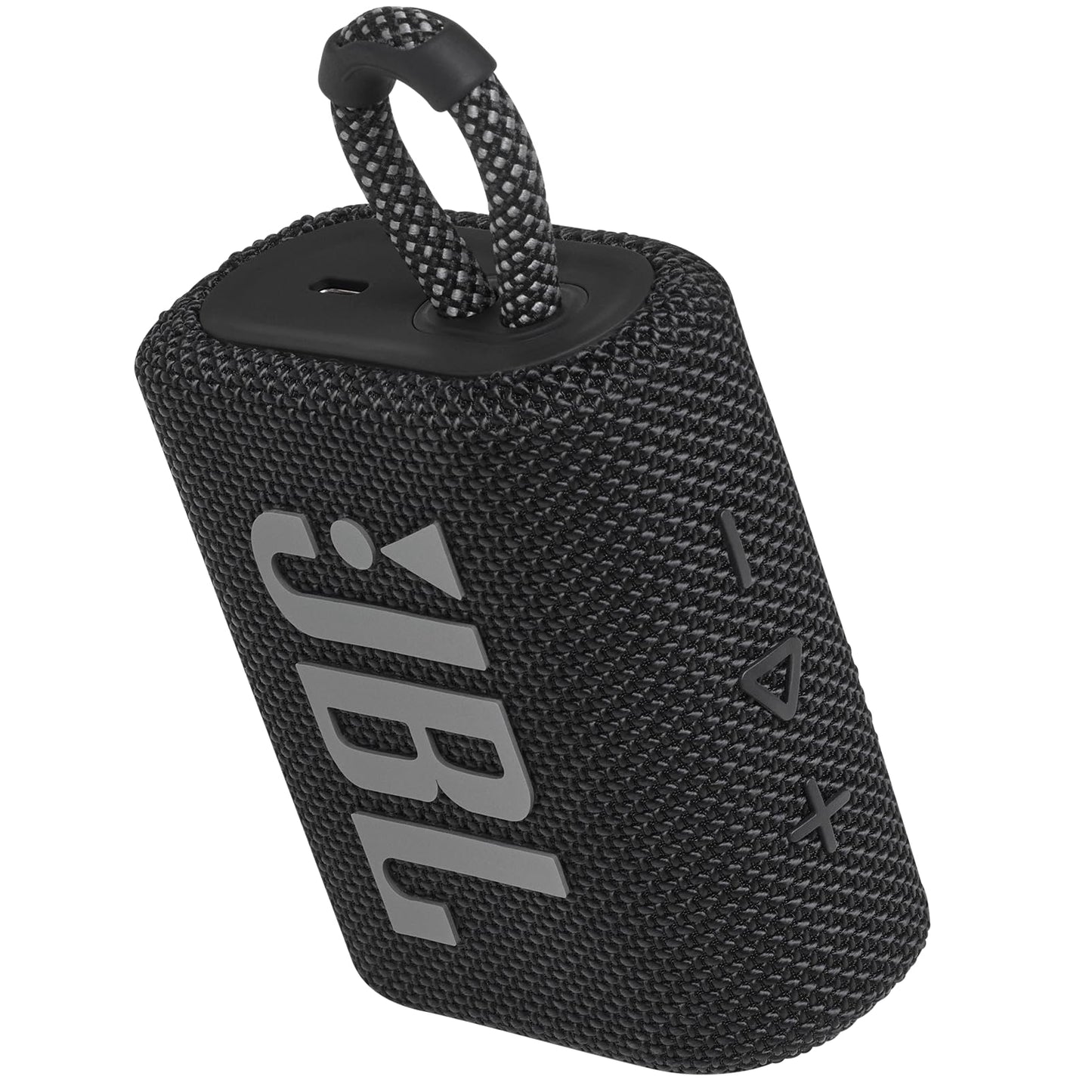 JBL Go 3 Bocina Portátil Bluetooth, 4.2 W de Potencia, Reproducción 5 Horas, Resistente al Agua y al Polvo IP67 - Negro