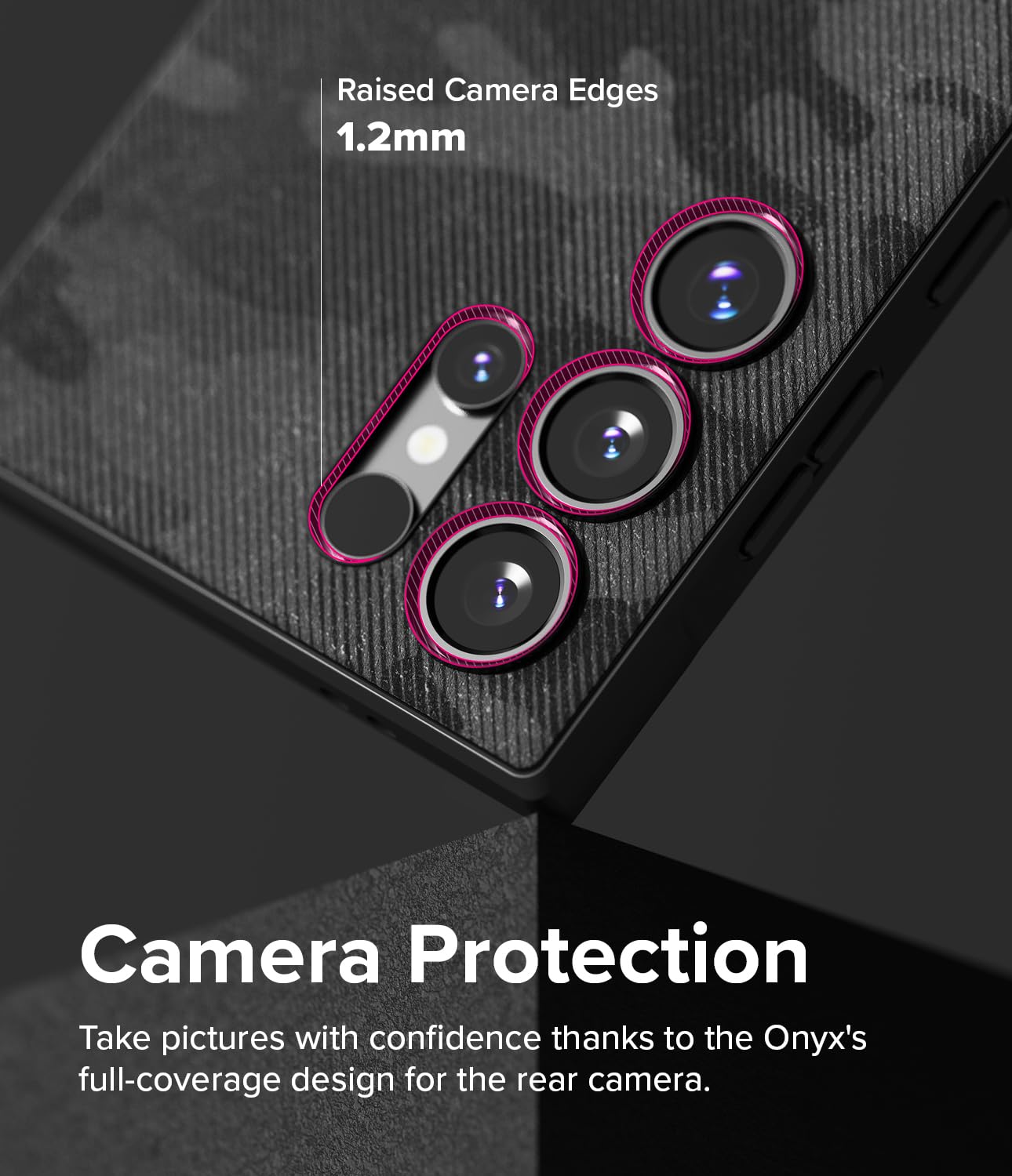 Funda Ringke Onyx Camo Black Antihuellas y Antideslizante para Samsung Galaxy S24 Ultra