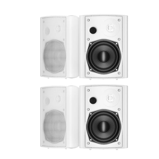 STUDIOFINIX Altavoz Bluetooth de 5,25 Pulgadas y 600 W con Tweeter de cúpula estéreo, Ideal para Sistemas montados en la Pared en Interiores y Exteriores, Compatible con Bluetooth (4 Altavoces)