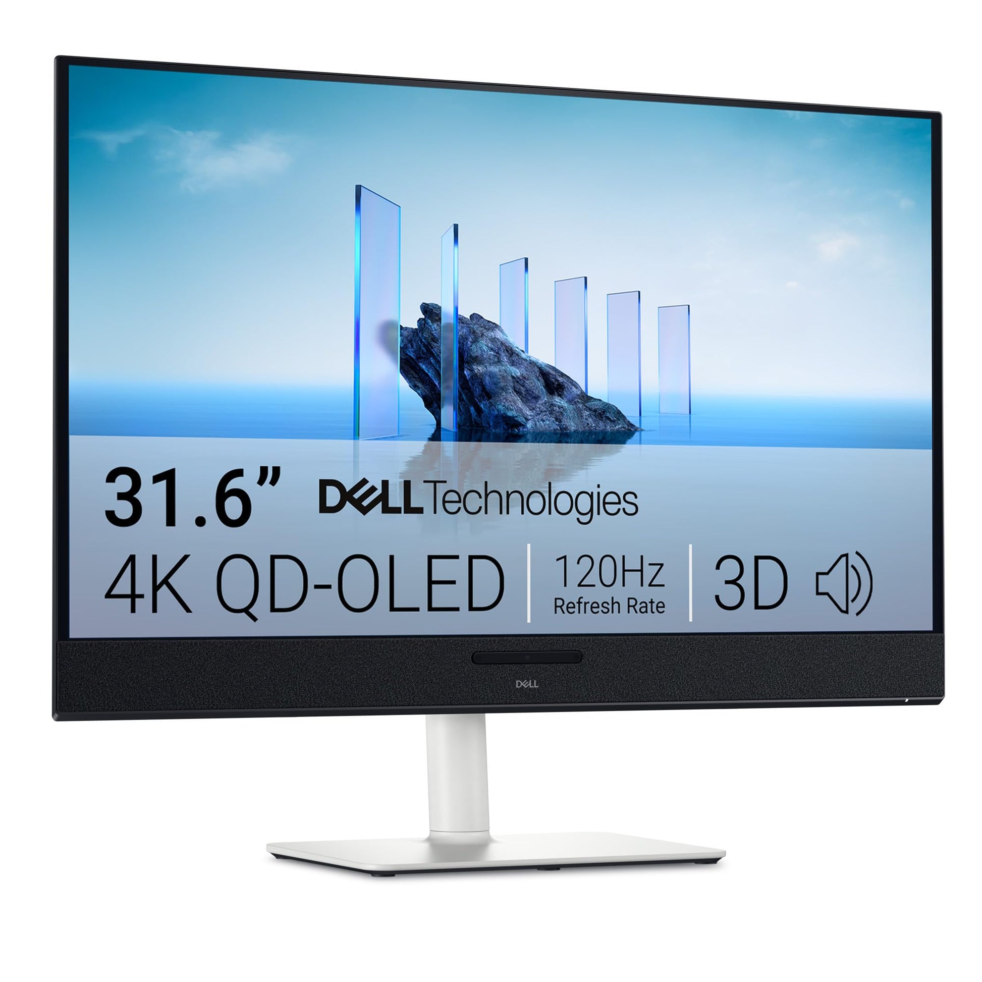 Monitor Dell 32 Plus 4K QD-OLED S3225QC - visualización de 31.5 pulgadas (3840 x 2160) 120Hz 0.03 ms, audio espacial 3D mejorado con AI, ajuste de altura/inclinación/inclinación/inclinación, color
