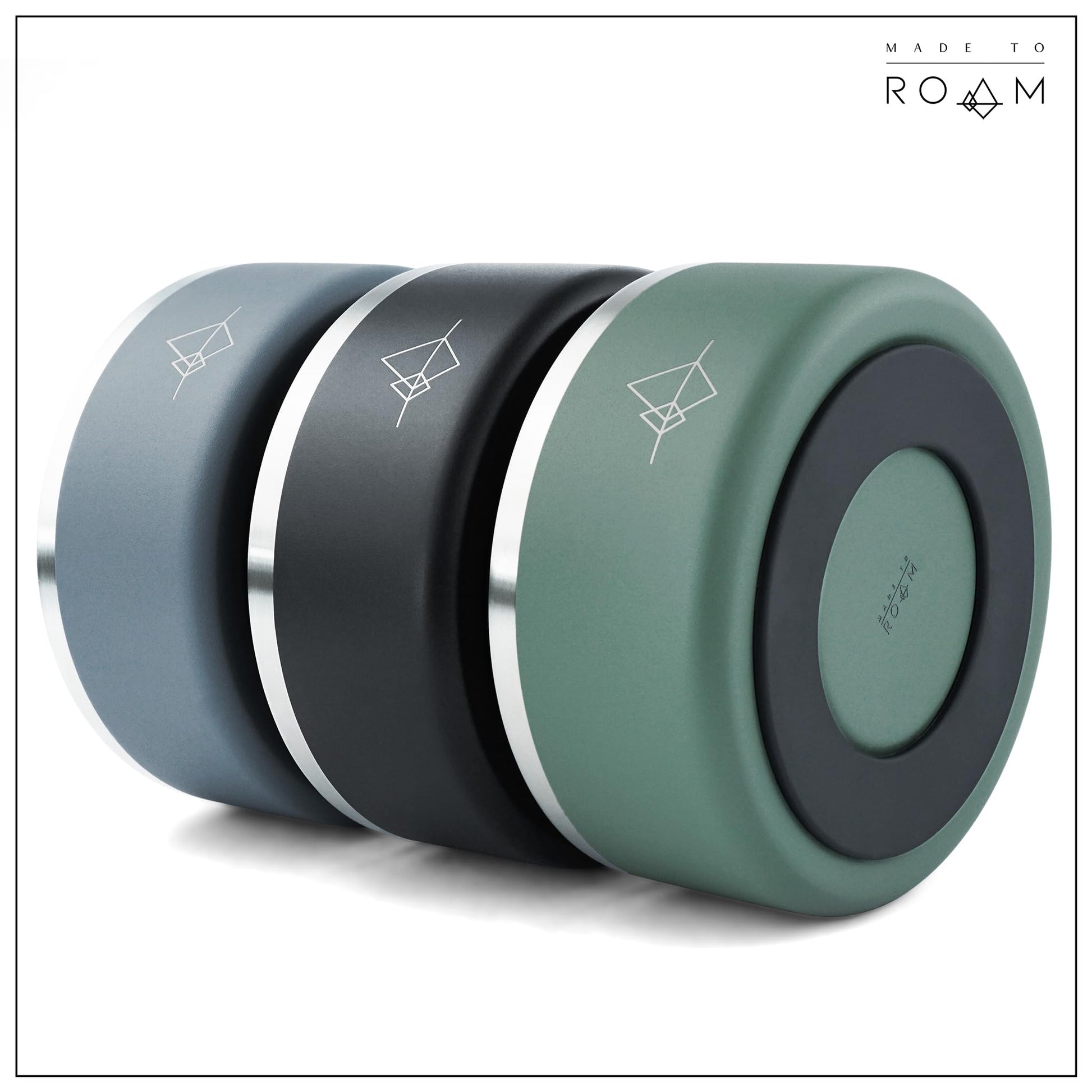 MADE TO ROAM Premium Everest Bowl – Cuenco de Acero Inoxidable de Doble Pared Aislado al vacío para Perro con Agarre Antideslizante (New York Afterlight, 32 oz)