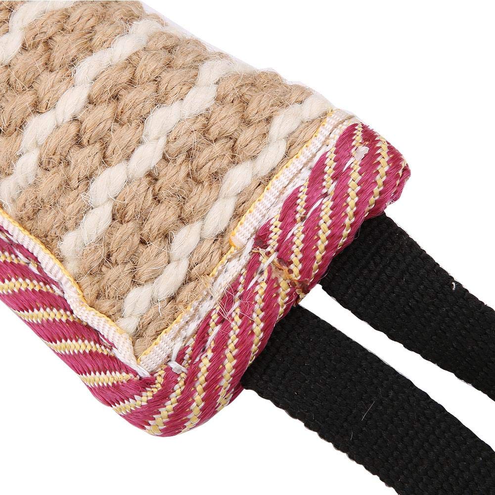 Juguetes Interactivos A Sixx Beige con 2 Manijas y Almohada para Mordeduras de Perro para Perros Grandes y Medianos