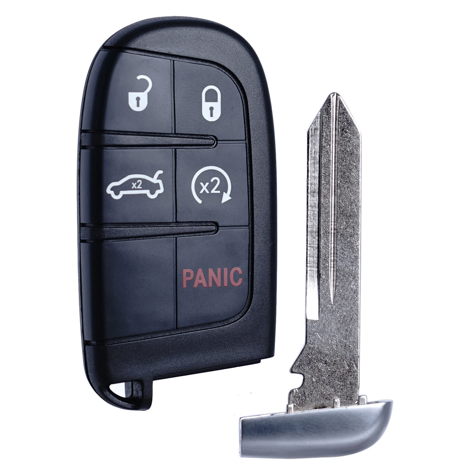 MechanMagic - Llavero de repuesto compatible con Chrysler 300 Dodge Charger 2011-2018 Challenger 2015-2018 Dart 2014-2016 Smart Key para coche M3N-40821302