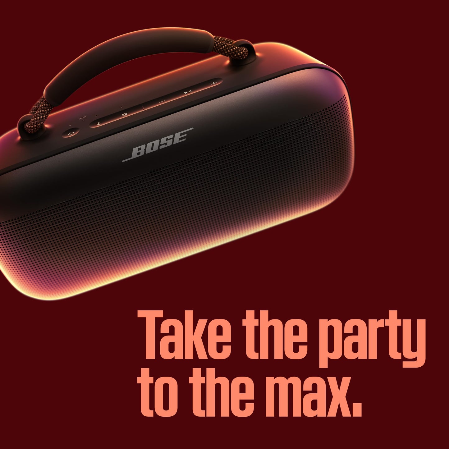 Bose Altavoz Portátil SoundLink MAX, Altavoz Bluetooth Grande Impermeable, con 20 Horas de duración de la batería, USB-C, Entrada AUX de 3.5 mm incluida, Negro