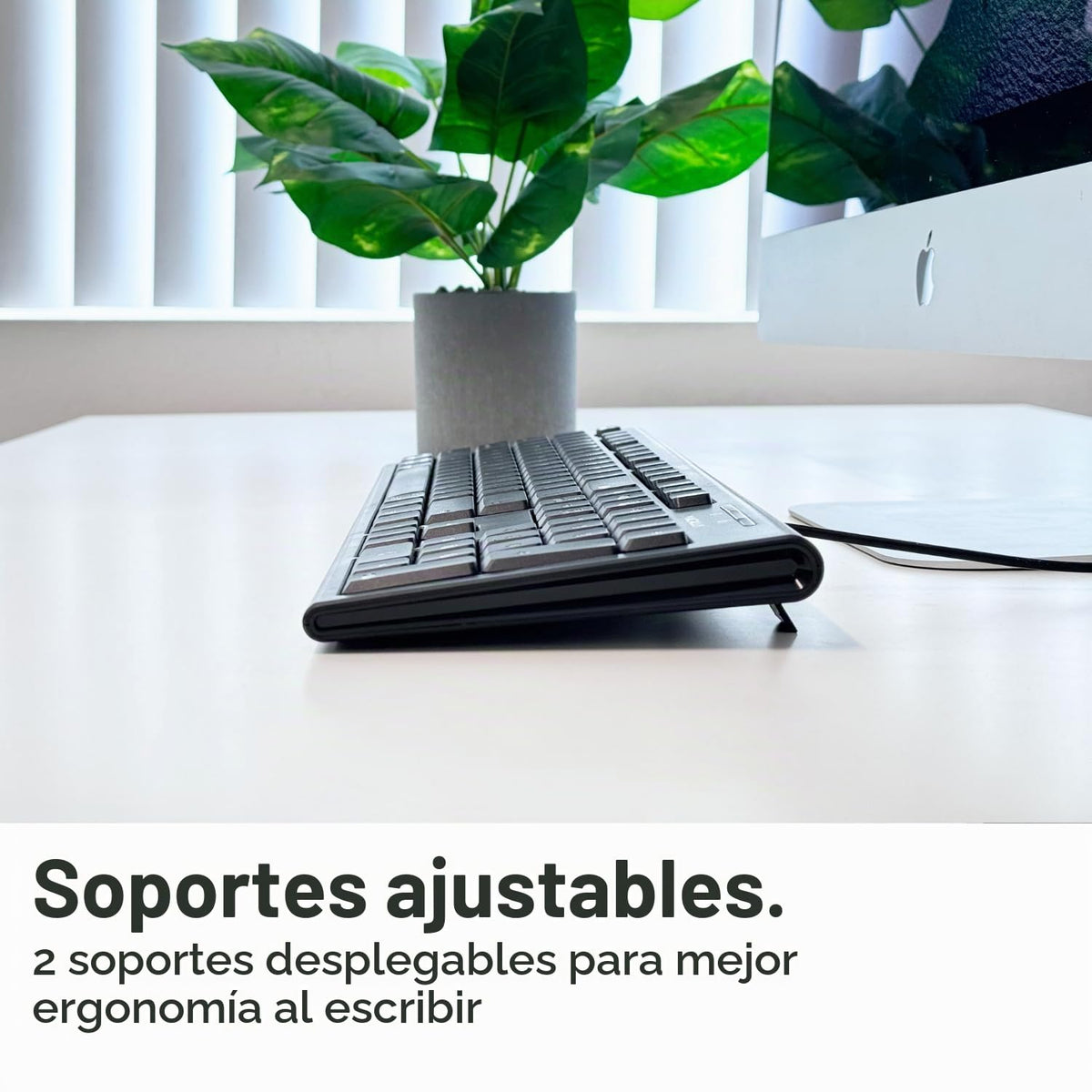 Teclado Macally Blanco con Cable y Almohadilla Numérica para Mac