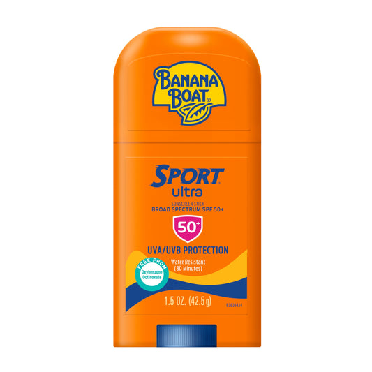 Banana Boat Ultra Sport Sunscreen Stick, New Look, SPF 50+, 1.5 oz