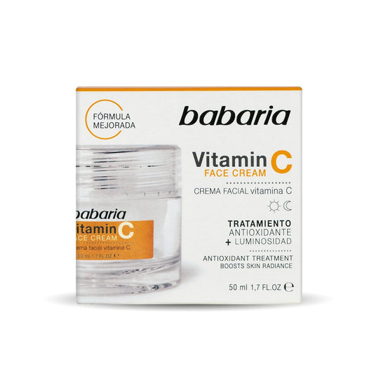 Babaria Crema Facial Vitamina C Babaria, 50ml, Luminosidad para tu rostro.