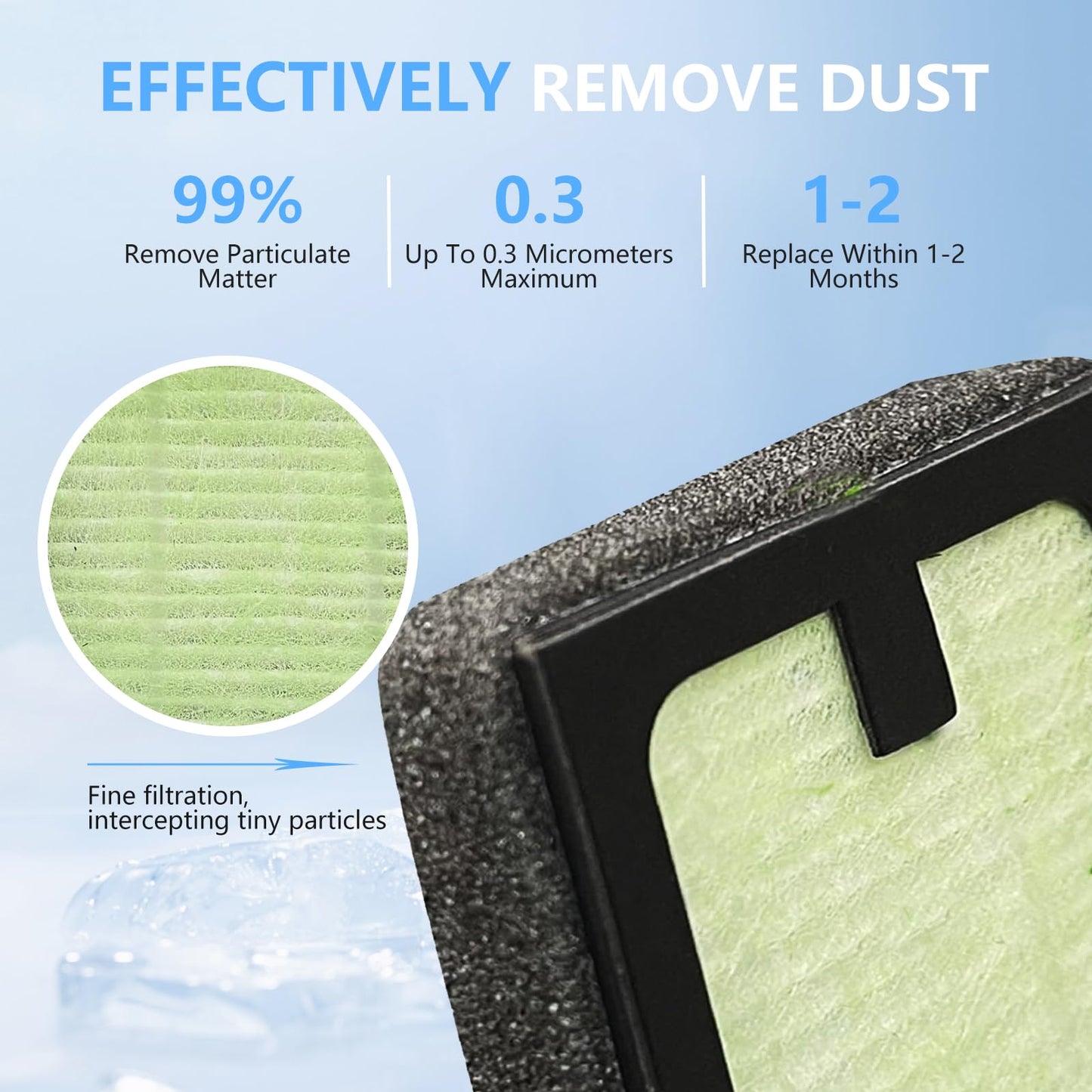 HAVANSIDY Reemplazo de filtro HEPA de 4 piezas compatible con el secador de biberones Baby Brezza Advanced y el lavabiberones Baby Brezza Pro