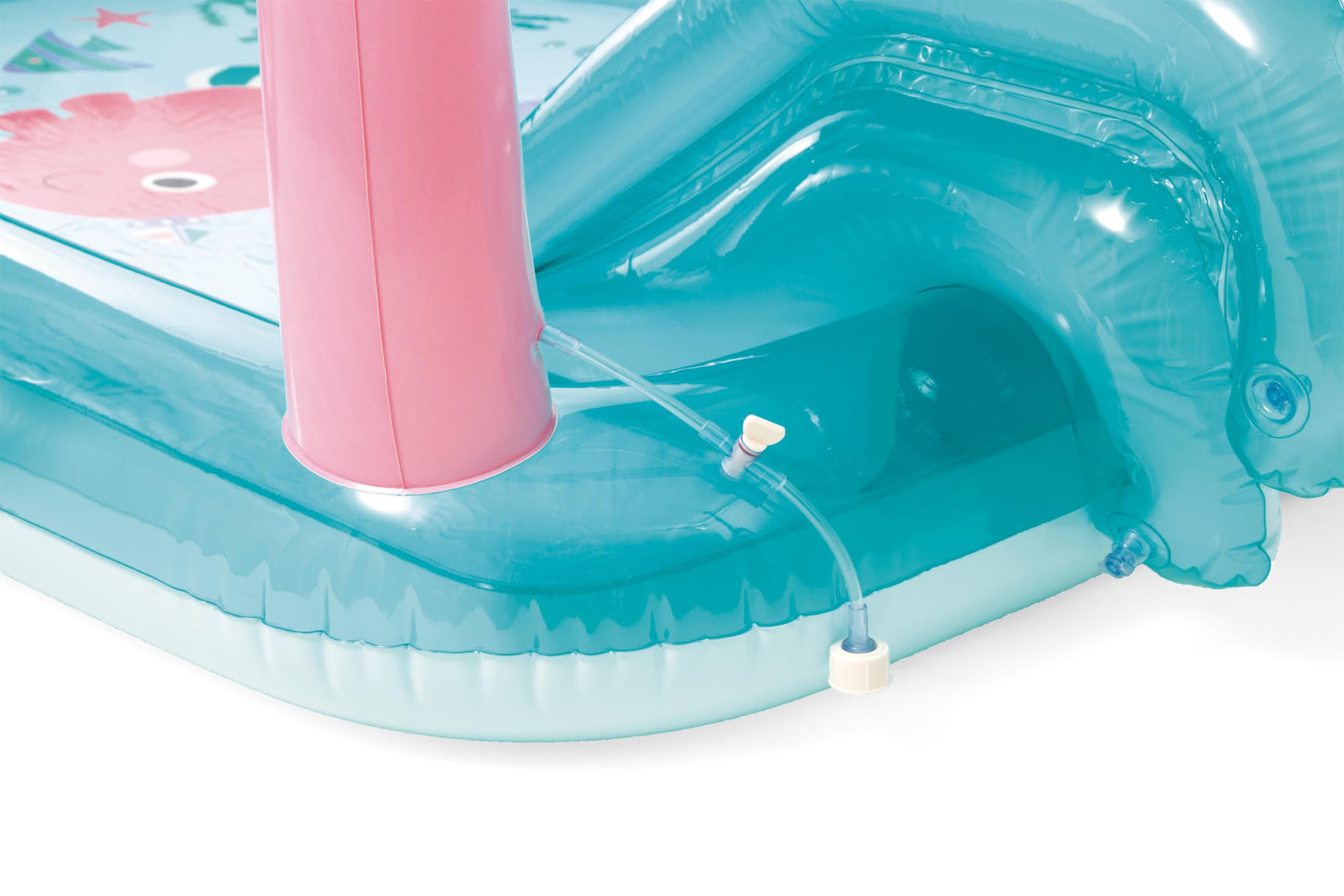 Intex - Piscina Inflable para niños con Pulpo: Piscina Inflable para niños con rociador de Agua y tobogán, Almohadilla para Salpicaduras, 92 x 72 x 59 Pulgadas, a Partir de 3 años