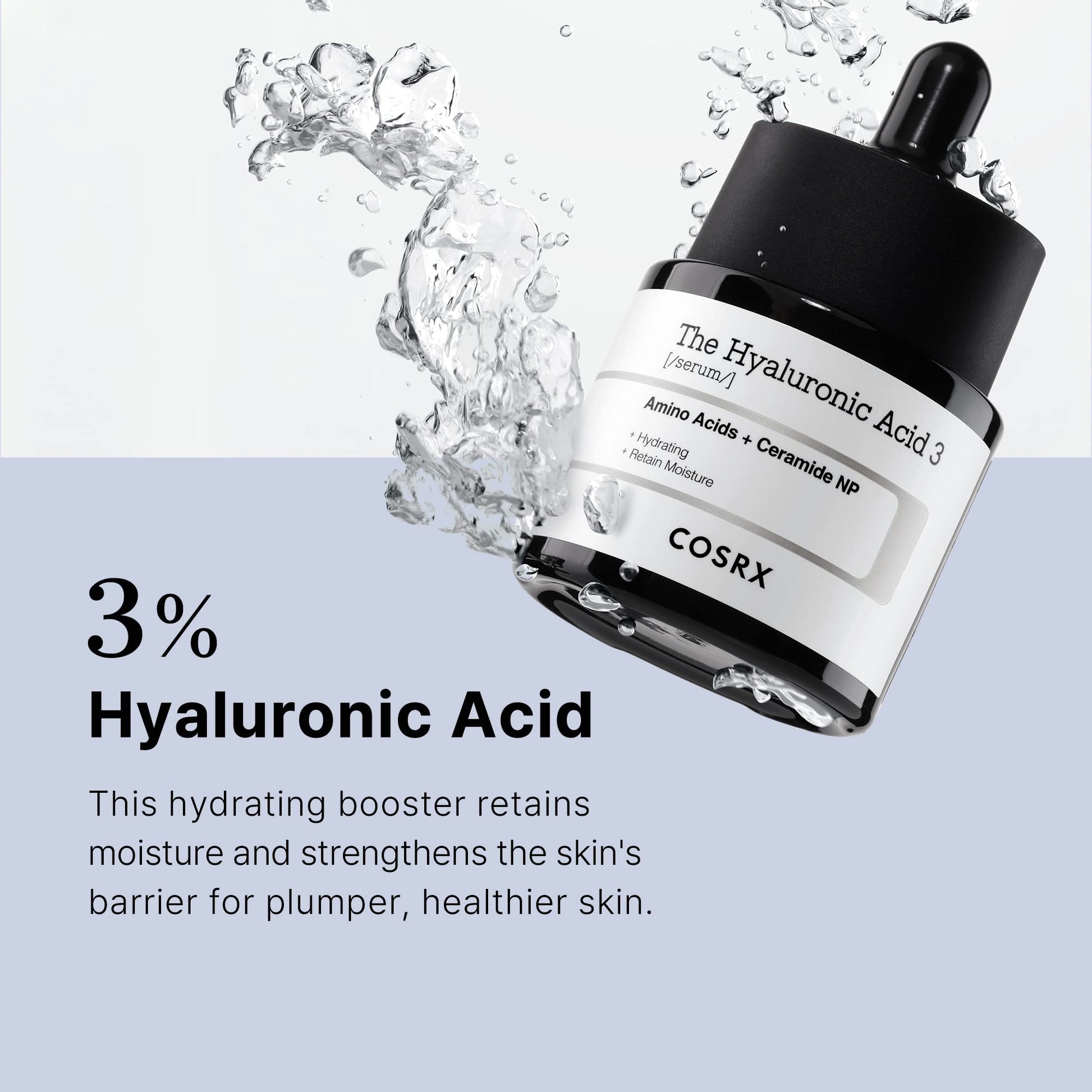 The Hyaluronic Acid 3 Serum by Cosrx for Unisex - 0.67 oz Serum