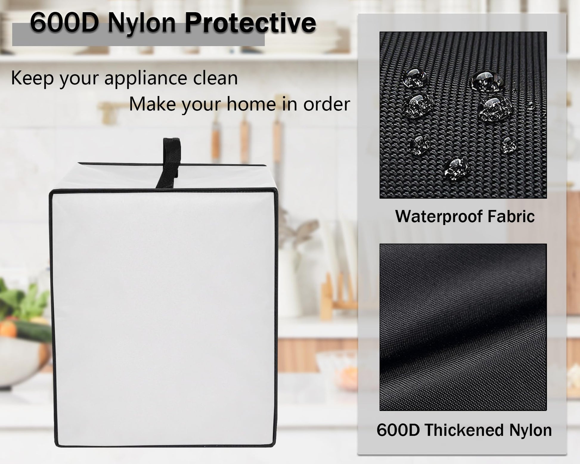 CouldyCasi - Funda para hacer helados, resistente al calor, impermeable, protector contra el polvo, funda para hacer helados, compatible con Ninja CREAMi Deluxe NC501/NC301/NC299AMZ