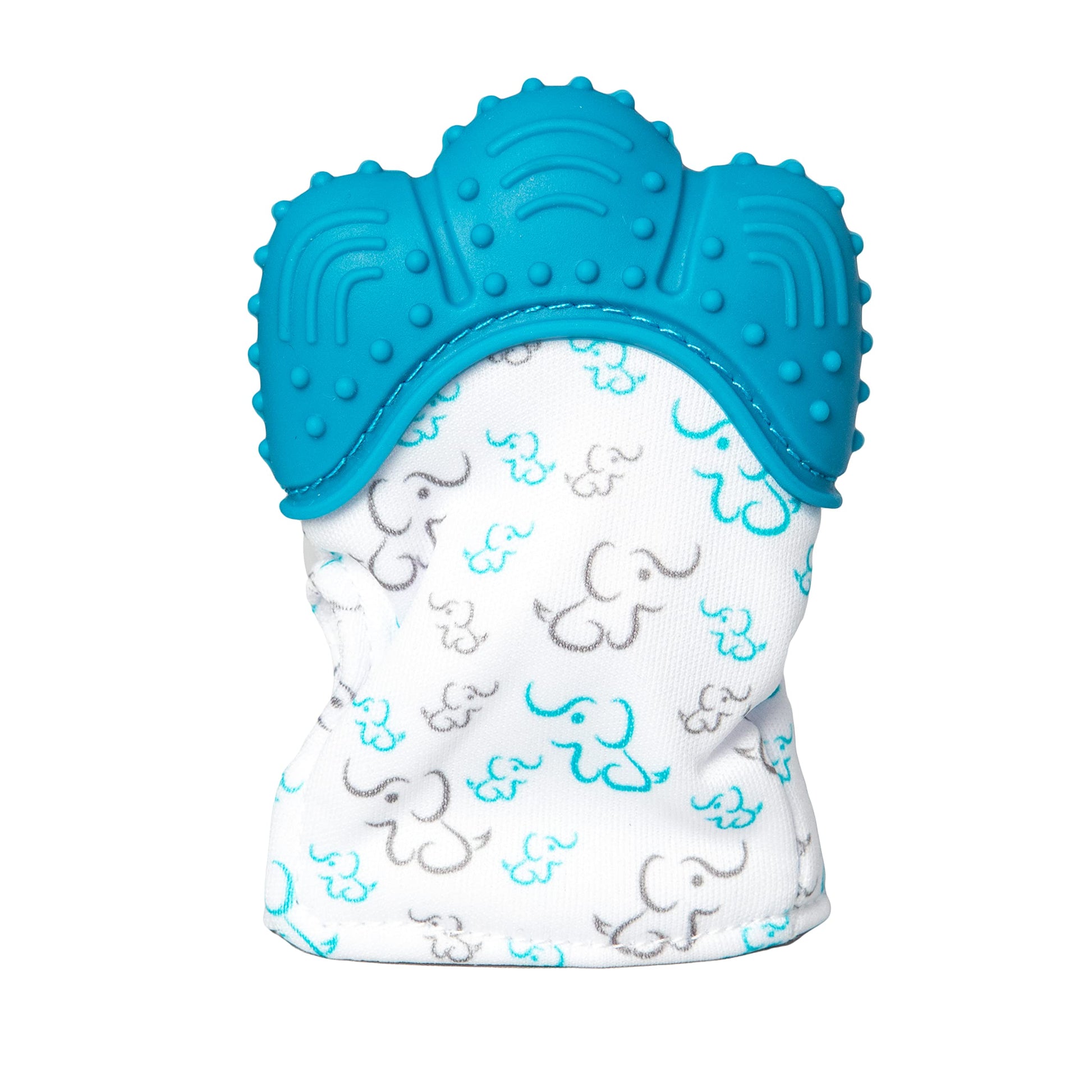 Guantes de Silicón PAPU BABY Azul Gris Dentición para Niño