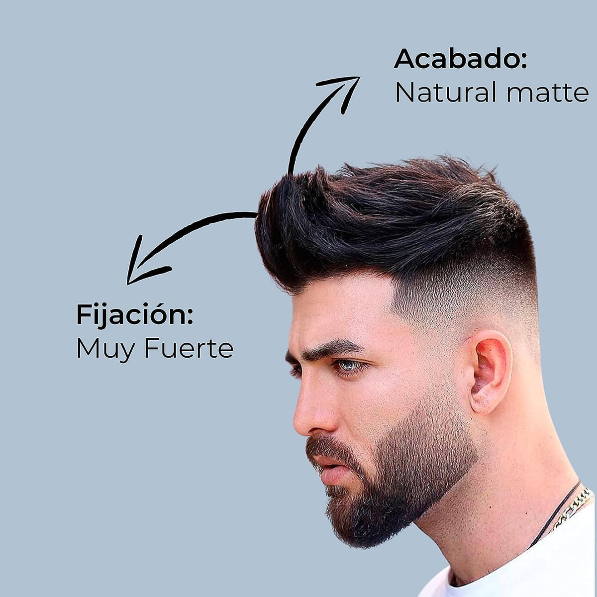 1810 Cera NATURAL FINISH Pomade para cabello (Nueva Imagen) - FIJACIÓN MEDIA - BRILLO NATURAL - Pomada para cabello Base Agua - Libre de Parabenos - Libre de Sulfatos - Cruelty Free - Medium Hold Medium Shine Pomade - Efecto Cera Sin Residuos - 4.58 oz/13