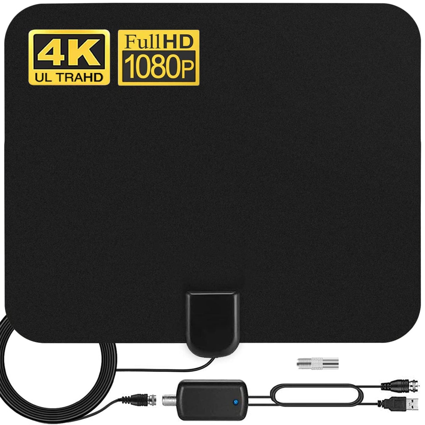 Antena de TV Digital HDTV con Amplificador de Señal Inteligente para Canales 1080P 4K DTMB ATSC DVB-T DMB-T ISDB-T - Interiores