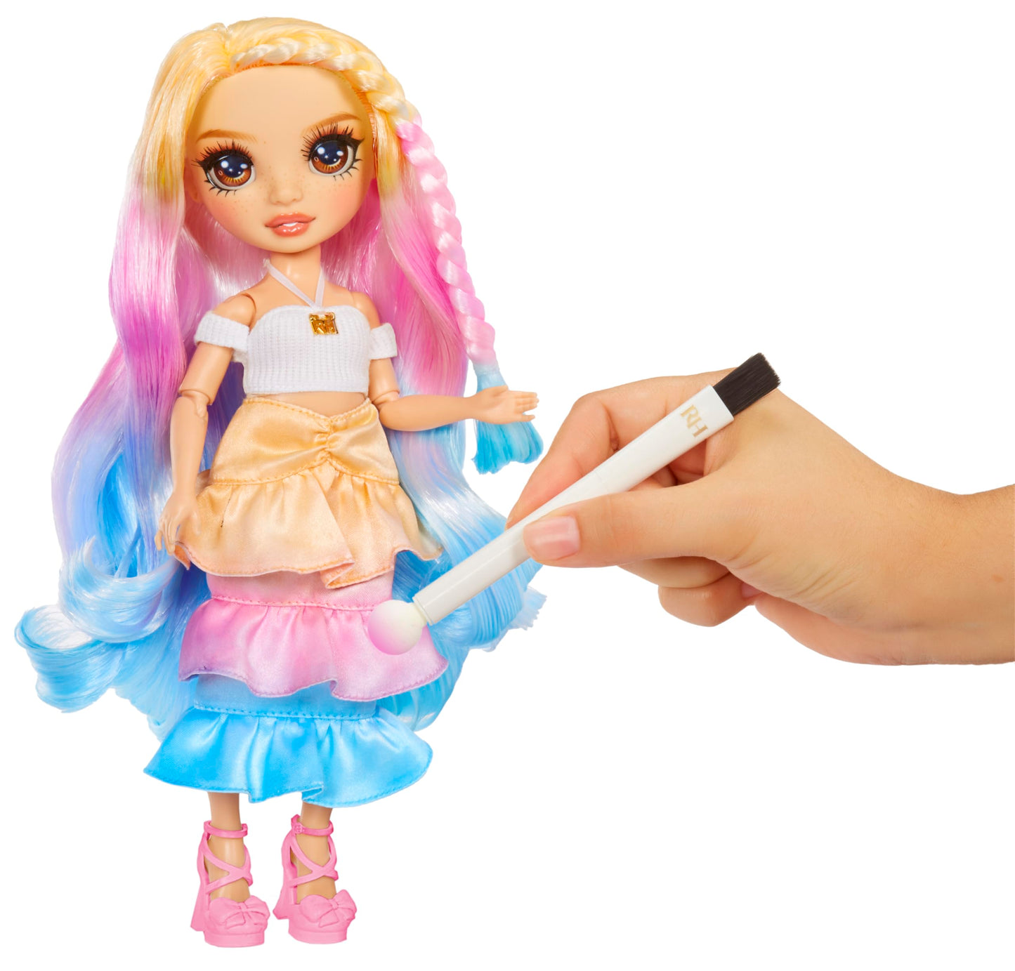 Muñeca Rainbow High Watercolor Ojos Cafés Personalizable y Diseñable para Mujer