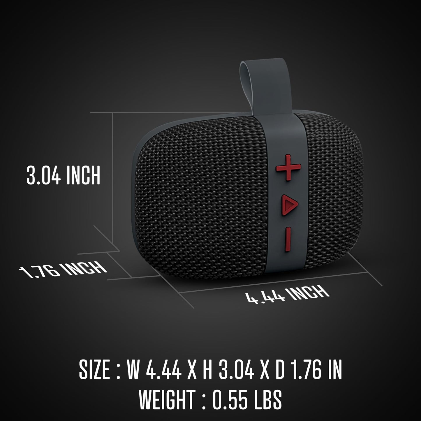 Fisher - Altavoz Bluetooth portátil, IPX5 impermeable, 10 W de potencia máxima Bluetooth estéreo con sonido HD, tiempo de reproducción 6H, BT 5.3, radio FM, electrónica inalámbrica, para piscina
