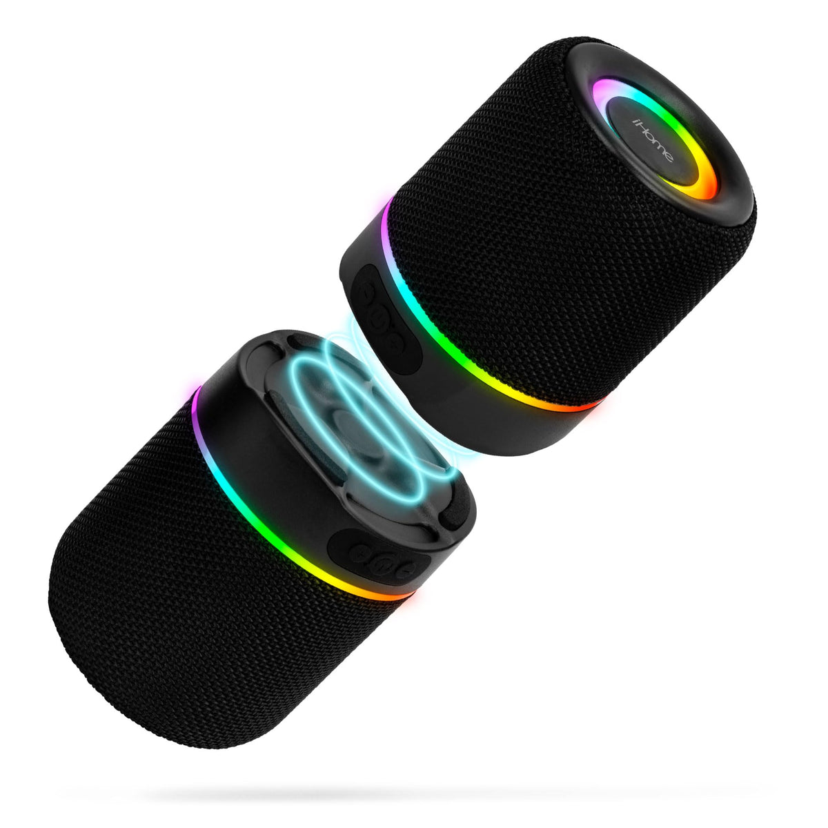 Altavoz Bluetooth Inalámbrico iHome RGB con Luces Portátil