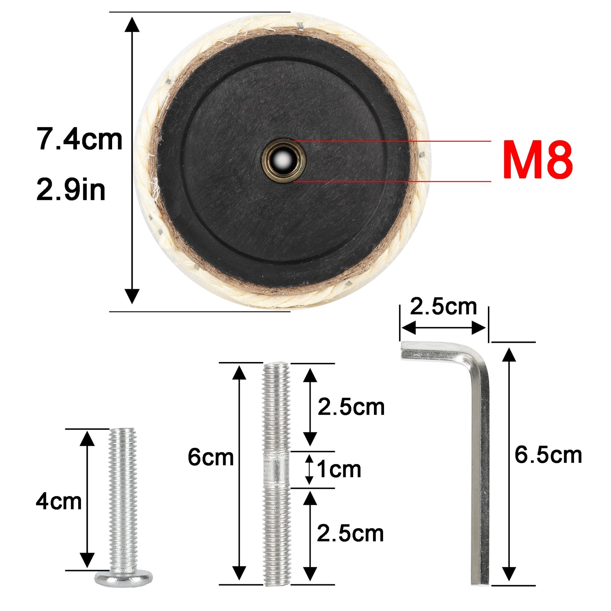 Poste de Repuesto ECCIBOUN M8 40 cm