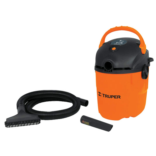 Aspiradora Truper Plástica 3 Galones 2 HP para Sólidos y Líquidos