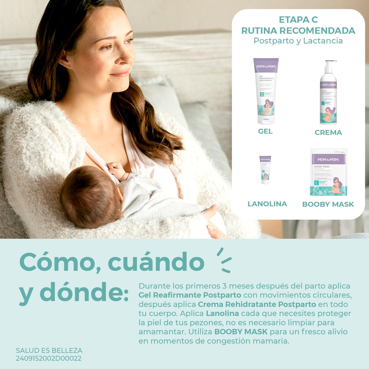 MOM to MOM Kit Cuidados para la Etapa del Postparto y Lactancia
