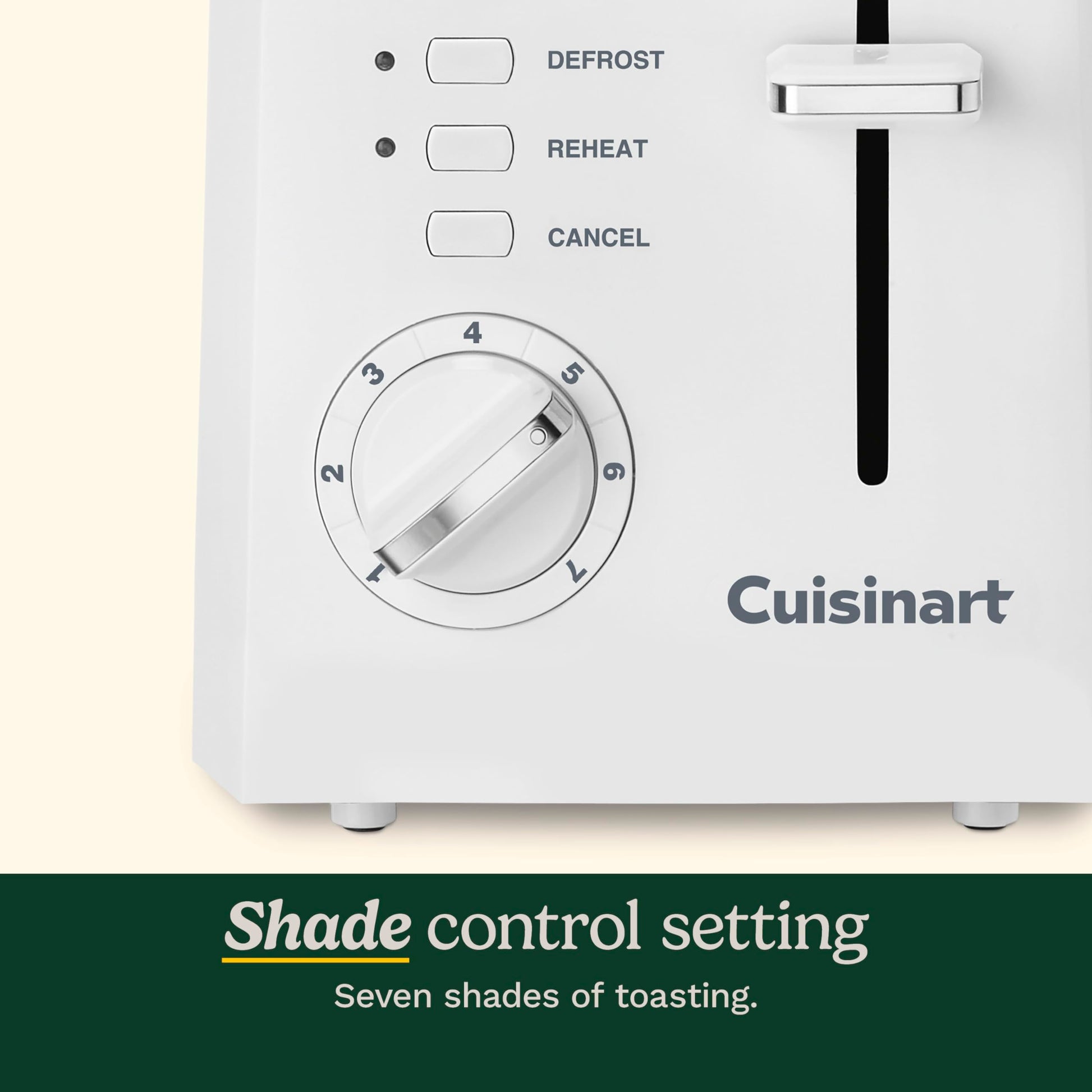 Cuisinart CPT-122 Tostador, color Blanco, 2 Piezas