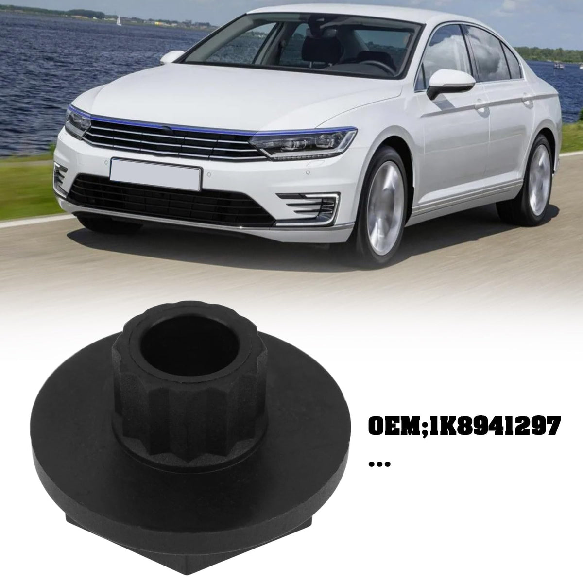 Adaptador para Faros Delanteros OTOTEC Negro Compatible con Passat Caddy Touran Sharan Scirocco