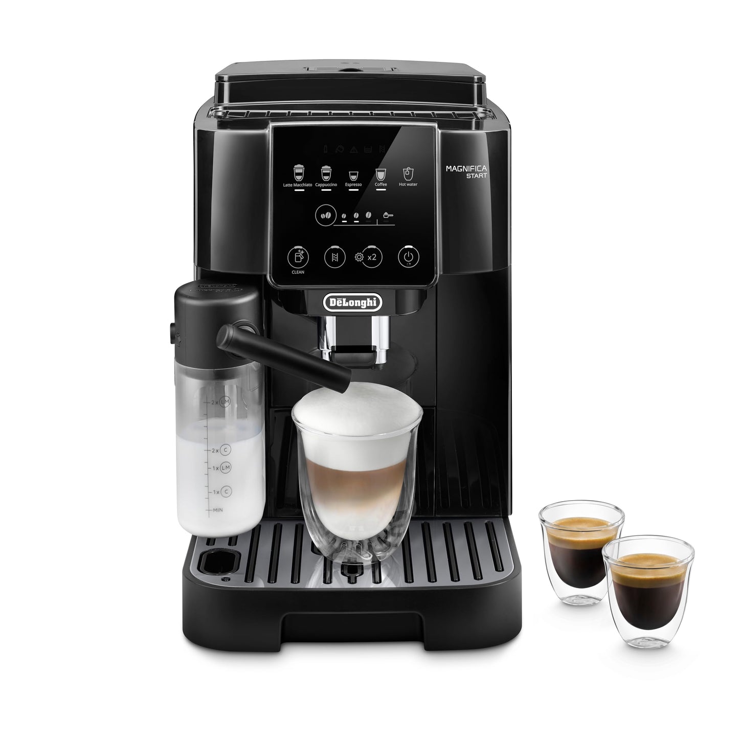 De'Longhi Cafetera espresso superautomática ECAM22080B Magnifica Start con LatteCrema System, color negro