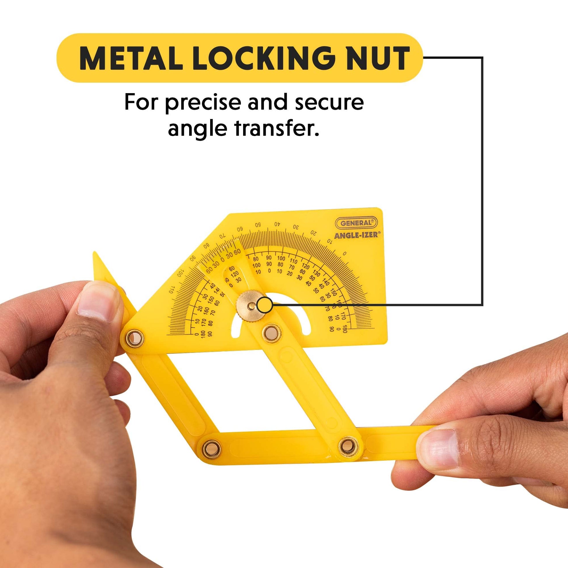 General Tools & Instruments 29 Plastic Protractor and Angle Finder with Articulating Arms