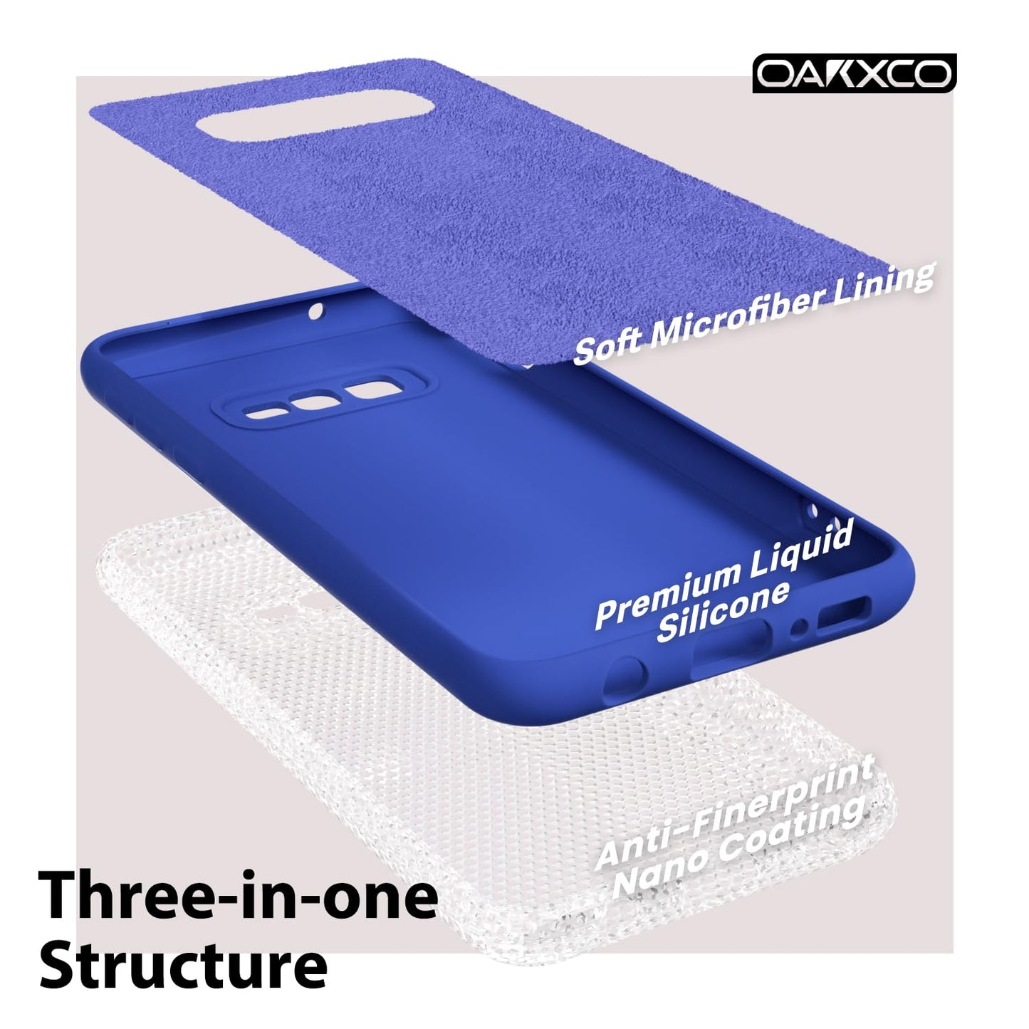 oakxco - Funda de silicona líquida diseñada para Samsung Galaxy S10e, bonita funda delgada de goma suave TPU lisa de gel para mujeres y niñas, estética, mate sólido protector y a prueba de golpes,